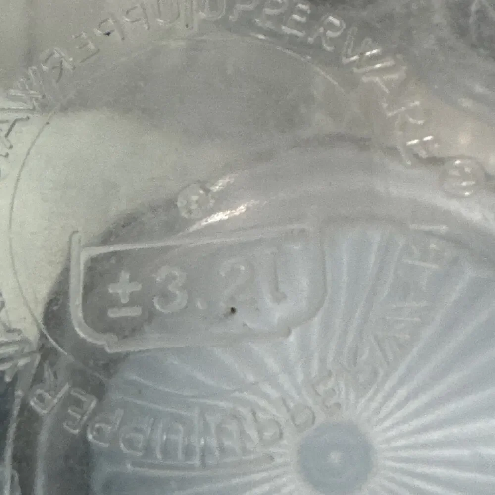 Tupperware vintage clear